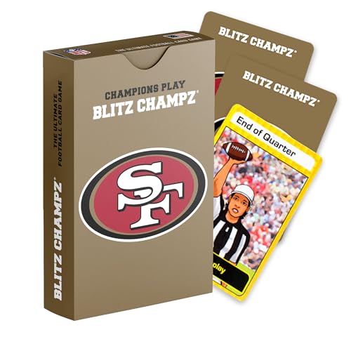 Blitz Champz サンフランシスコ・フォーティナイナーズ – NFL公式トランプ&サンフランシスコフォーティナイナーズギフト。大人と子供向けの楽しいトラベルカードゲーム。7歳以上。友人や家族向けのキャンプゲームナイト。