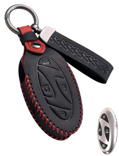 YINEOR Key Fob Cover Leather Car Key Case Keychain Fob