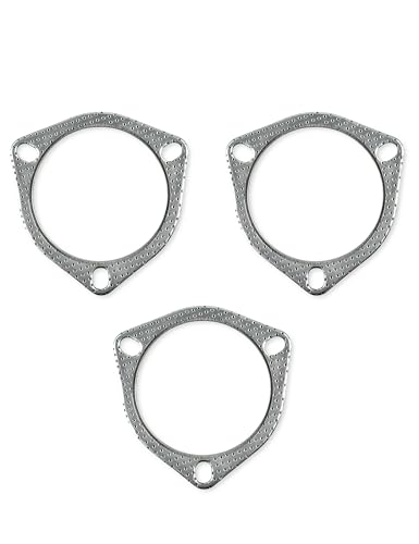 Image of YAMAKATO 3.5in 3-Bolt Exhaust Gasket w /Fire Ring High-Temp Muffler Gasket 120-08930-0002 TN (3-PACK)