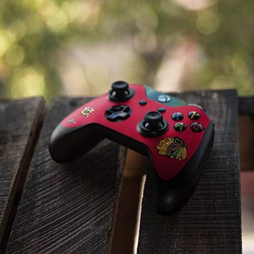 Skinit Decal Gaming Skin Compatible with Xbox One Controller - Officially Licensed NHL Chicago Blackhawks Solid Background Design