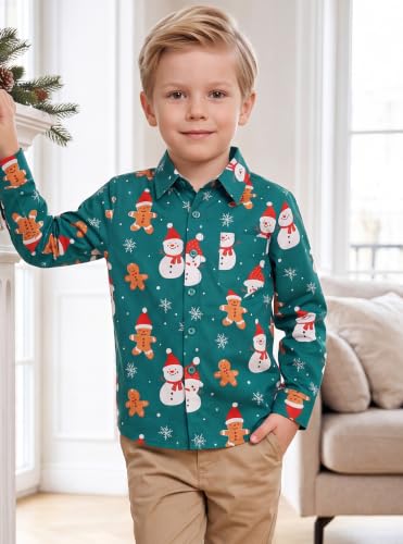 Image of Boys Hawaiian Button Down Shirt, Pure Combed Cotton Short Sleeve Size 3-15Y