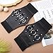 IMIKEYA 2 Pcs Women’s Wide Dress Waist Belt Corset Cinch Belt High Waistband Adjustable 60-80cm Black Circle and Heart Buckle Fashion Waist Cincher for Dresses