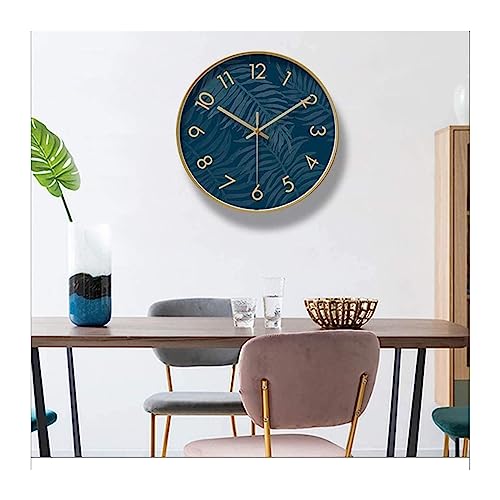 Horloge murale métal numéros faciles à lire XJBTBA cuisine maison