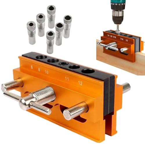 Outil électrique de guide de perçage et gabarit de centrage pour bois - 8