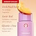 First Aid Beauty - KP Smoothing + Brightening Body Lotion with 10% AHA, Lactic Acid, Urea + Colloidal Oatmeal, Exfoliate & Moisturize, Banish Keratosis Pilaris Bumps, NEW Peach Scent (6. 7 fl oz)