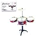 Fun Central Desktop Drum Set Musical Instrument Toy for Kids & Toddlers - Red