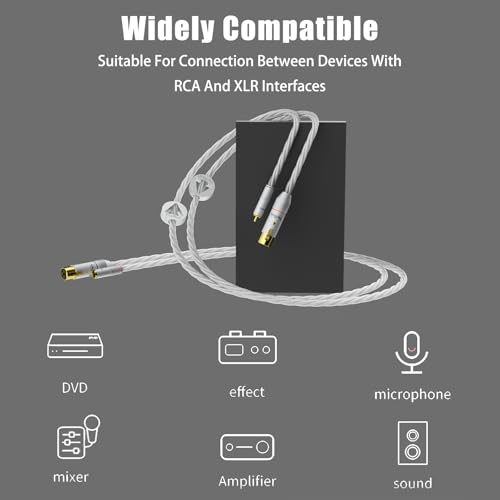 Cable de altavoz de 4 conductores Preffair X463 OCC plateado de 1,5m para DAC y AMP 6