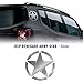 4R Quattroerre.it 17093 Adesivi Stella Army Militare per Jeep Renegade, Diametro 20 cm, Argento, 2 Pezzi