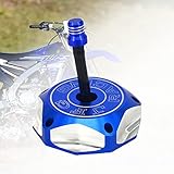 CNC Gas Cap Gas Cover Fuel Tank ATV With Hose Vent Fit for Bruin 250 Big Bear 400 Big Bear 400 Big Bear 400 Bear Tracker TTR250 TTR225 YZ426F Blue…