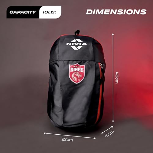 Image of Nivia Pulse Junior 2.0 Backpack For Men & Women, Water-Resistant Sports Backpack, Lightweight, Durable 600D Polyester, Double-Zip Main Compartment & Secure Front Pocket, Capacity-10 Litres