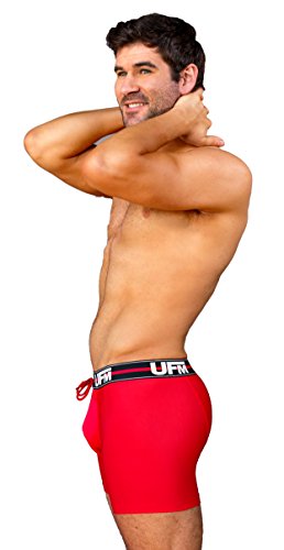 UFM 6” Athletic Boxer Briefs for Men - Poly-Spandex Mens Underwear - Men's Boxer Briefs - Moisture Wicking Mens Boxers - Gen33