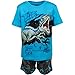 Jurassic World Dinosaur Blue Toddler Boys Graphic T-Shirt French Terry Shorts Outfit Set Blue/Grey 4T