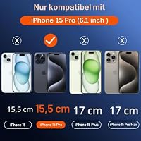 ivoler für iPhone 15 Pro Hülle mit MagSafe, [Kameraschutz] vergilbungsbeständig, Kratzfeste Rückseite, magnetisches HandyHülle Case für 15 Pro 6.1 Zoll – Ansicht 2