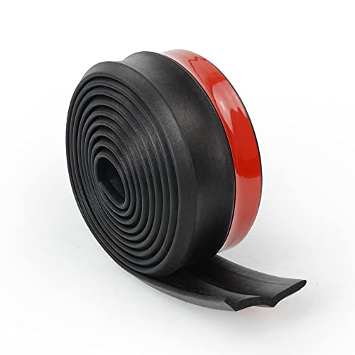8.2FT Bumper Lip Stickers - 2.5M Car Front Bumper Lip Rubber Protectors - 60mm Width Strip