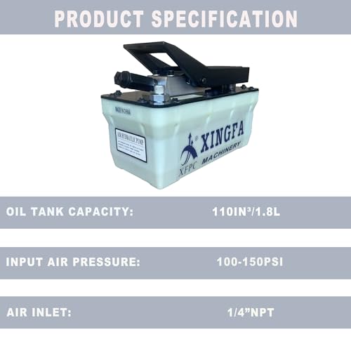 Xfpc 1102-WHITE Air Hydraulic Pump 10,000 Psi thumb #1