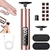 2 in 1 Pedicure Elettrico Professionale Piedi, Rimozione Calli Piedi Elettrico Ricaricabile con Display LCD, 30 Lime Intercambiabili, 9 Velocità di Rimozione dei Calli per Pelle Dura Morta (Oro Rosa) immagine