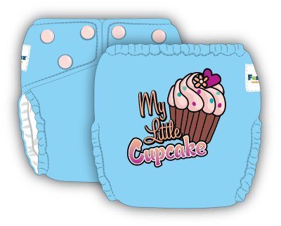 FuzziBunz Diaper Talk Elite One Size Diaper (Cupcake, Tootie Frootie)