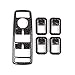 Produktbild Rahmenverkleidung für Autofenster-Heber, Carbon-Faser, ABS, Rahmenverkleidung, für Benz C Klasse W204 10-14 B-Klasse 12-15 A Klasse 13-14, 5 Stück