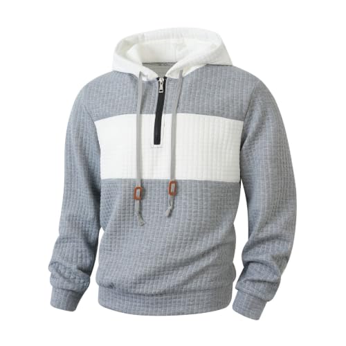 Sudadera manga larga hombre chaqueta cortavientos de pesca blanca L