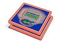 YouTheFan NCAA Florida Gators 3D StadionView Untersetzer – Ben Hill Griffin Stadion