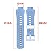 FitTurn 15mm Width Soft Silicone band Quick Release Wristband Replacement Sports Straps Bracelet Adjustable Watch Band Strap for 15mm Width Watch