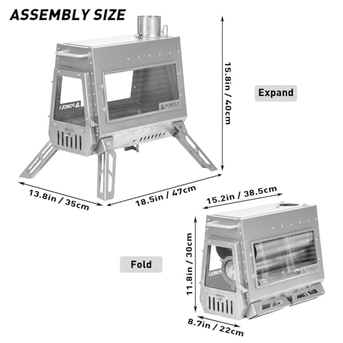 POMOLY Dagger Ti Wood Burning Stove