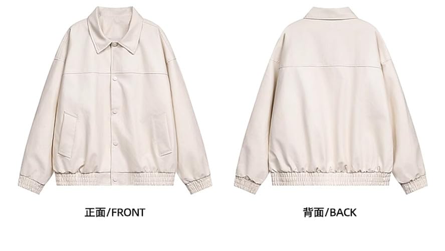 Veste en cuir pour homme ample résolvant le manque de confort