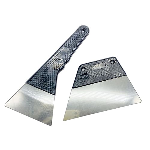 Zerodeko Film Tool Set Stainless Steel Wrapping Scraper with Long Handles Durable Non Scratch Design for Vinyl Film Application and Removal for Wraps
