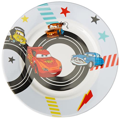 WMF Disney Cars2 Assiette en porcelaine pour enfant 19 cm Passe au lave-vaisselle Couleurs et usage alimentaire