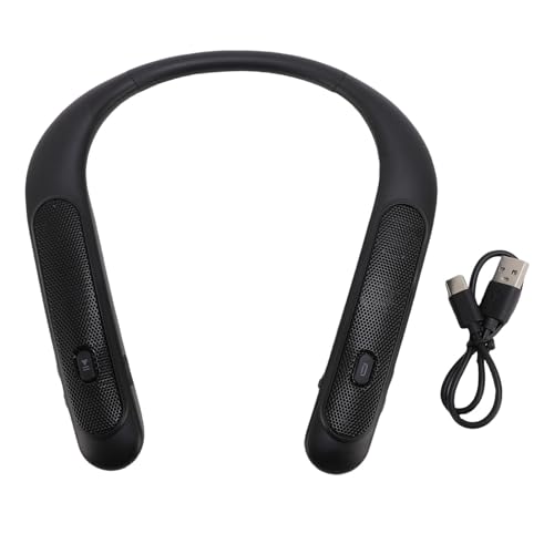 WOHPNLE Nackenbügel-Lautsprecher, kabelloser Bluetooth-Lautsprecher mit 3D-Stereo-Sound und integriertem Mikrofon, 12 Stunden Spielzeit, niedrige Latenz, Sportlautsprecher für Gaming und