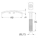AMIG Haarspange 390 – 30 Messingfarben Lack Disp.