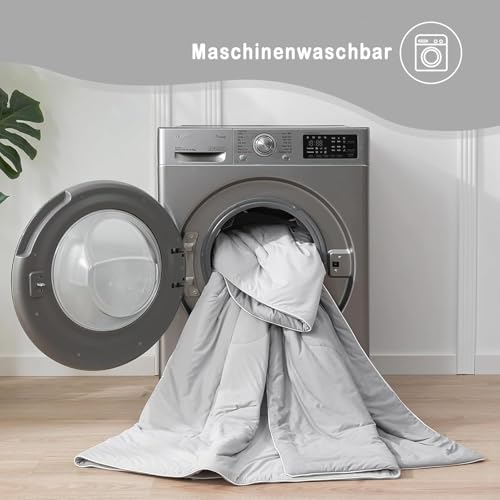 LIYGAOF Kühldecke Sommer Klimaanlage Decke: Schwangere Frauen Schlafdecke Nachtschweiß Vorbeugen Antiallergisch Atmungsaktiv Bettdecke Maschinenwaschbar (Grau, 150 * 200cm)