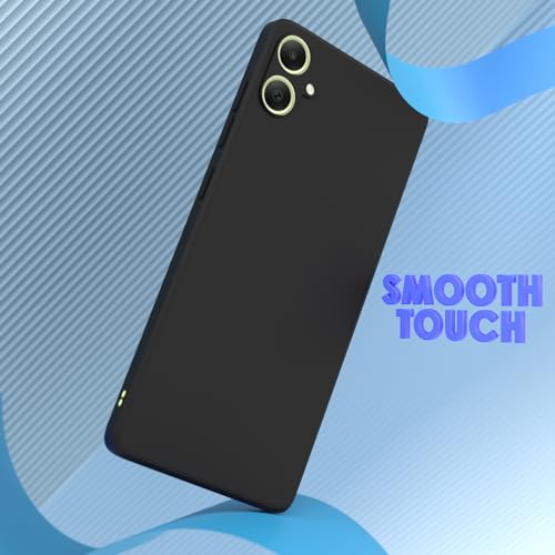 Image of Outlouders Back Cover for Samsung Galaxy A05 | Camera Protection | Durable Soft Matte Silicone Bumper Case (Black)