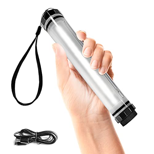 SunJack LightStick Camplight Standard – Waterproof Rechargeable LED Flashlight & Power Bank for Camping, Hiking, Survival Gear, Boating, Hurricane Preparedness, Emergency