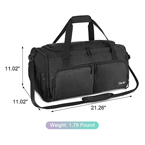 Sucipi Travel Duffel Bag for Men and Women Small Gym Bags with Shoe Compartment and Wet Pocket Lightweight Weekend Bag Water Resistant