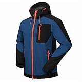 Frühling Fleece Sportjacke Herren Winter Outdoor Ski Kletterjacke, Drak Blue, XL