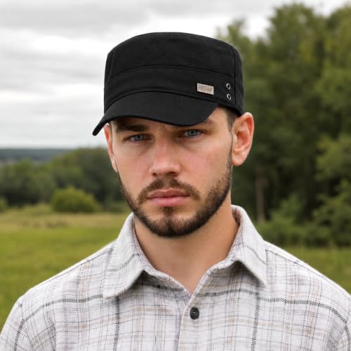 Image of Unisex Basic Cadet Army Caps Everyday Military Style Hat