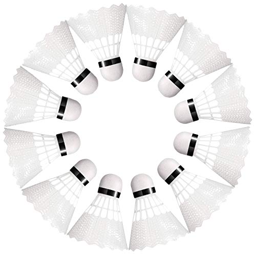 WELLXUNK® Balle de Badminton Volants en Nylon ...