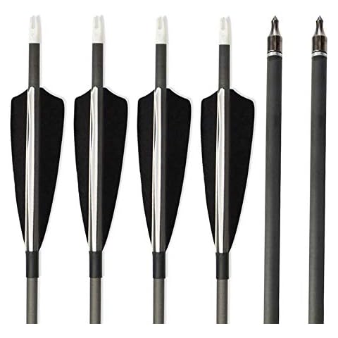 SHARROW 12 Stücke Carbonpfeile 34 Zoll Bogenpfeile Cover