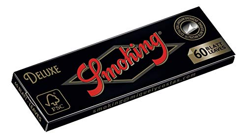 Deluxe Regular Small Size Rolling Paper Full Box (Pack of 50 BOOKLETS) + Free 2 Pcs Cone Holder Random Colour