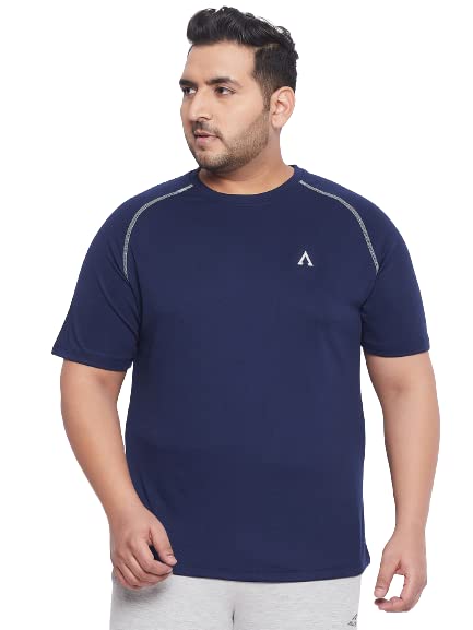 AUSTIVO Men Solid Active T-Shirt(7029A)