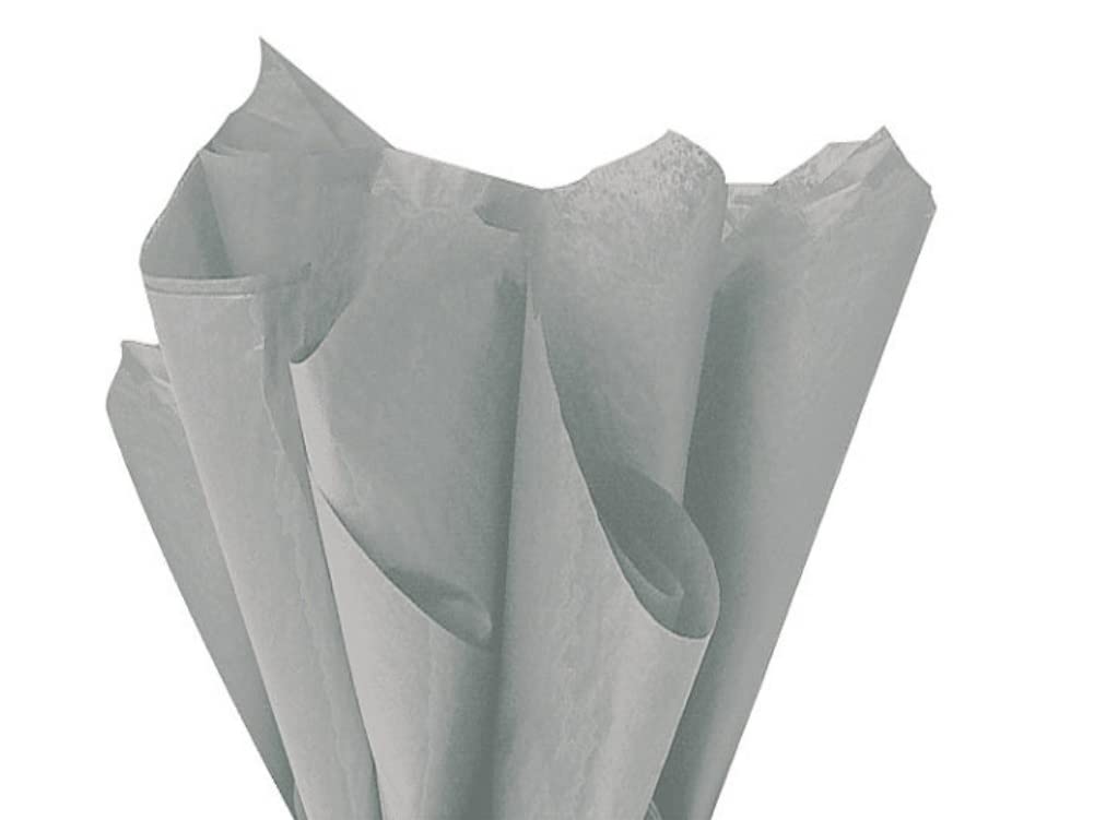Mustbebonkers Grey Tissue Wrapping Paper Sheets - 16Gms - Acid Free - 50X75 Cm (, 240)