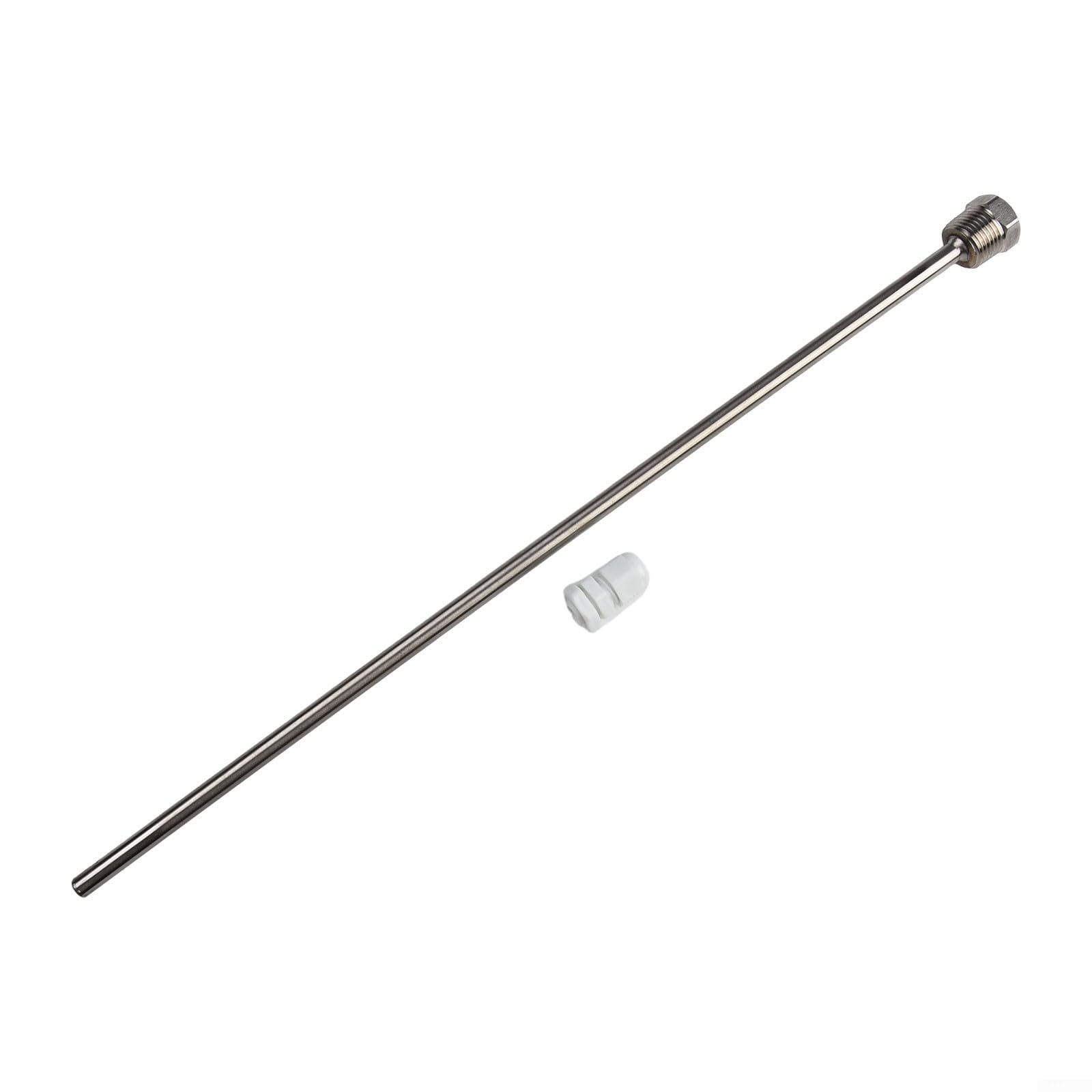 1pc Thermowell 50-500mm Stainless Steel Thermowell 1/2Inch Threads For Temperature Sensors Fits Dia 6mm Tube(400mm)