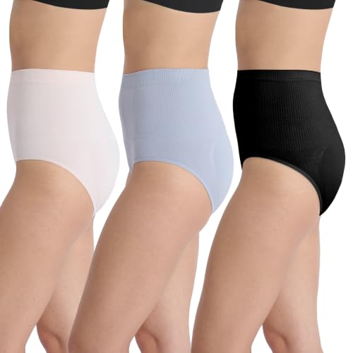 Image of Skinnygirl Women's High Waist Tummy Control Seamless Shaping Briefs, 3-Pack