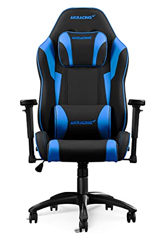 AKRacing Core Series EX SE Gaming Chair - Fabric with PU Accents, Steel Frame, Ergonomic, High Backrest, Recliner, Swivel, Tilt, Rocker & Seat Height Adjustment Mechanisms, 5 10 Warranty, Blue