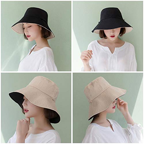 Yuccer-Womens-Floppy-Hat-Foldable-Sunbonnet-Cotton-Summer-Vacation-Gardening-Sun-Hat-for-Women-UPF-UV