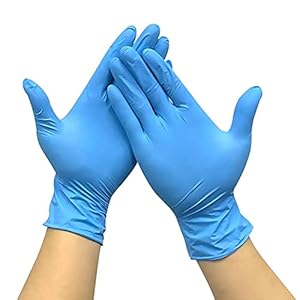 Tagge 100 STKS Synthetische nitrilhandschoenen,Nitril Huishoudelijke Slijtvaste Handschoenen, Latex-vrije poedervrije…