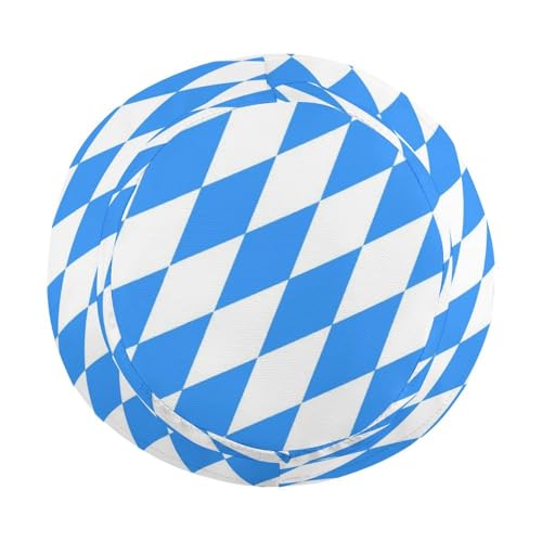 Blue Diamond Shaped Bavarian FlagChildren's Bucket Hat for Boys and Girls, Breathable Summer Beach Hat52cm4