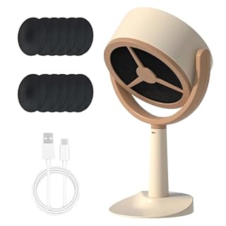 Wxeadu Portable Extractor Fan, Smoke Away Purifier, Smoke Purifier Fan with 12 Pcs Replaceable Filter Sponge, Smoke Extractor Fan for Weed, Smoke Purifier for Smoking Indoors Home Kitchen