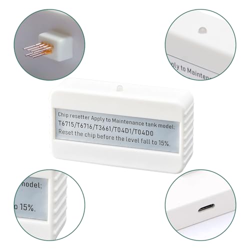 T04D1 T3661 T6715 T6716 T04D0 Caixa de manutenção Resetter Chip para Epson XP-15000 XP-6000 XP-6100